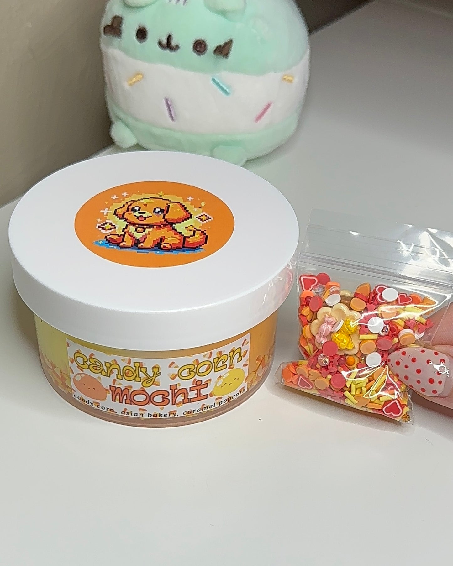 candy corn mochi